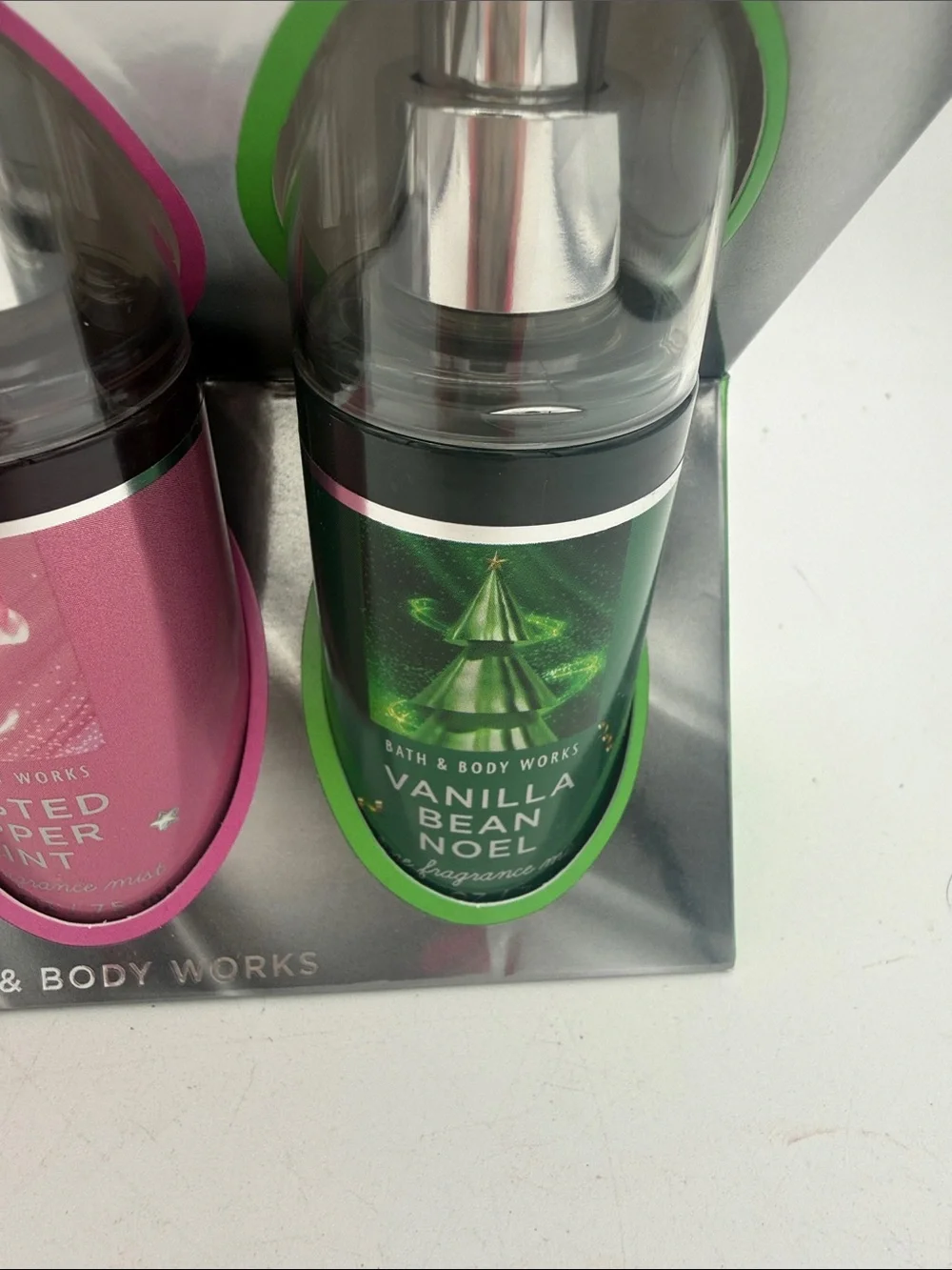 Bath & Body Works Holiday Fragrance Mist Trio Apple peppermint vanilla bean New